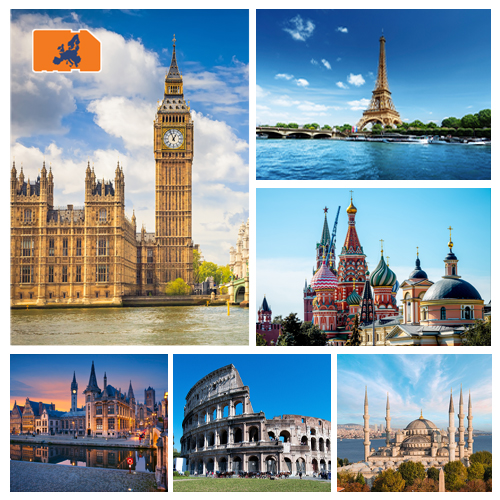 Data SIM Card Europe PLUS 1GB (30 days)