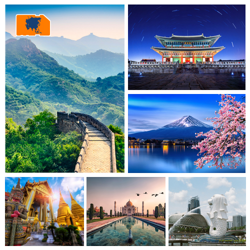 [WW_901O_STACK_ONEOFF_ASIA_10GB_30D] Data SIM Card Asia 10GB (30 days)